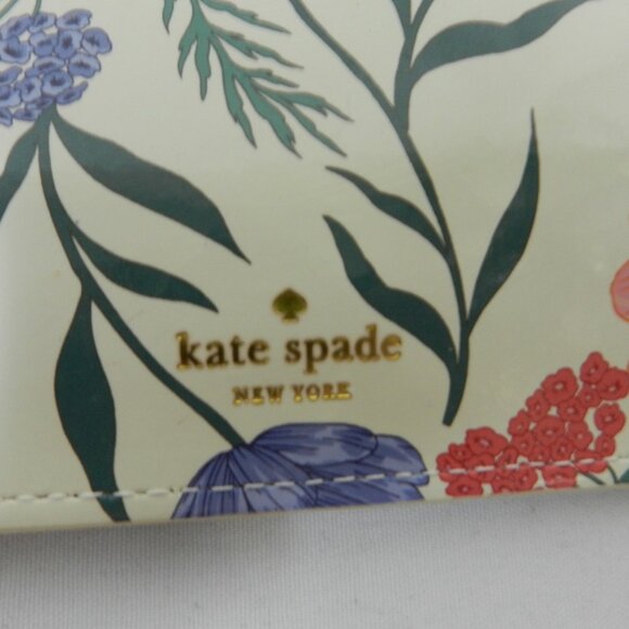 Kate Spade New York Blossom coated canvas pouch make-up bag pencil case floral - Picture 6 of 12